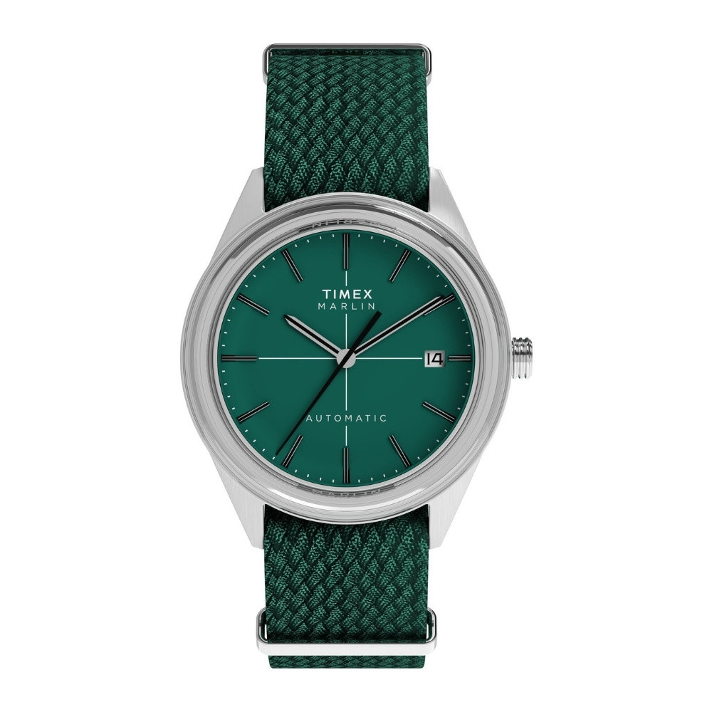 TIMEX Marlin Jet Green Round Dial Mechanical Automatic Men's Watch - TW2Y24400UJ