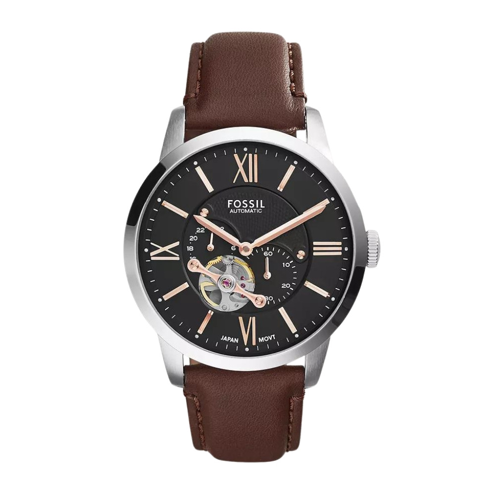 Townsman Automatic Leather Watch Brown ME3061