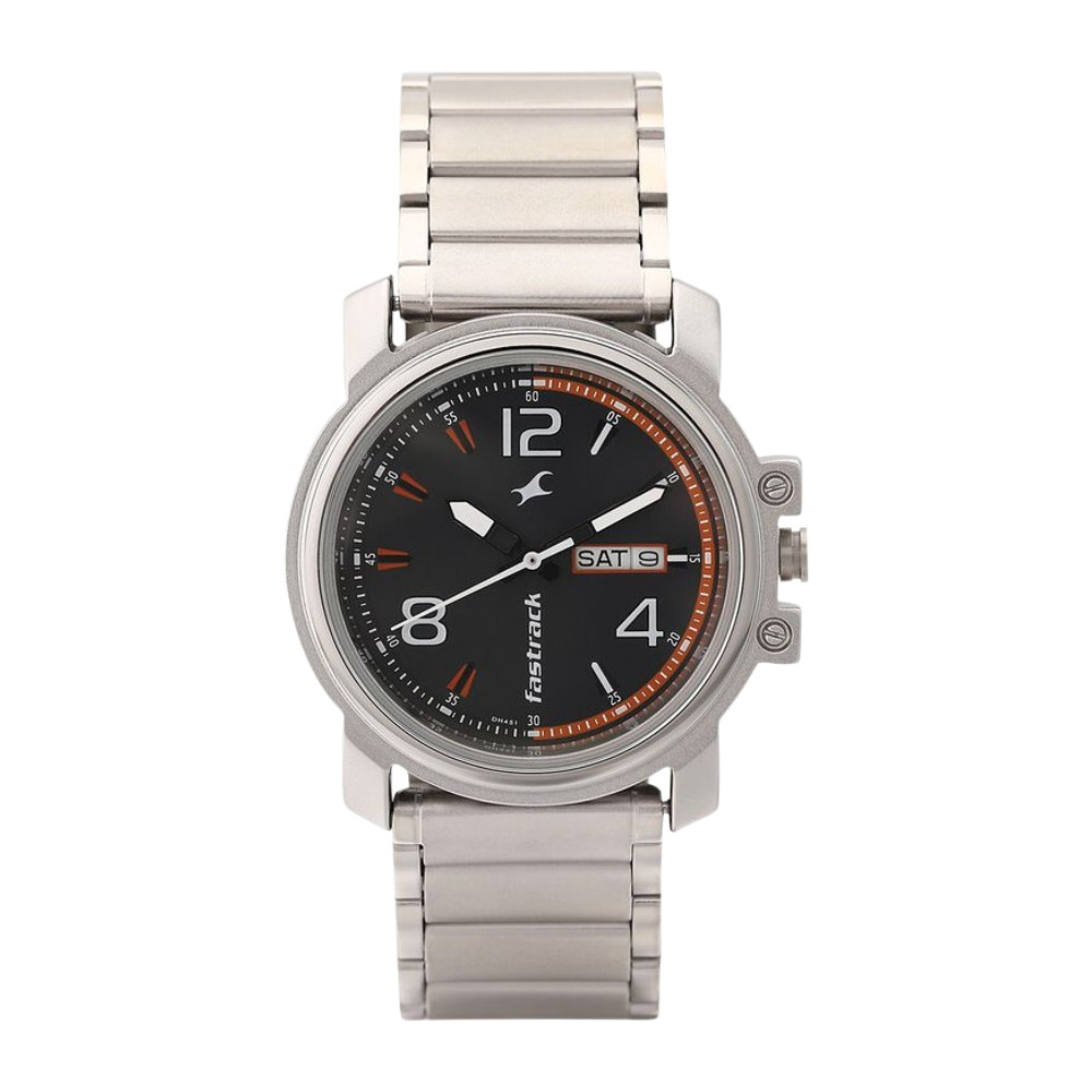 Fastrack Brown Dial Quartz Analog with Day and Date Watch for Guys NR3039SM10