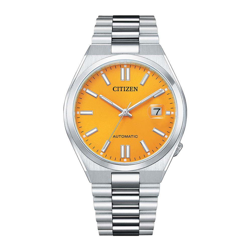 CITIZEN AUTOMATIC GENTS WATCH YELLOW DIAL - NJ0150-81Z