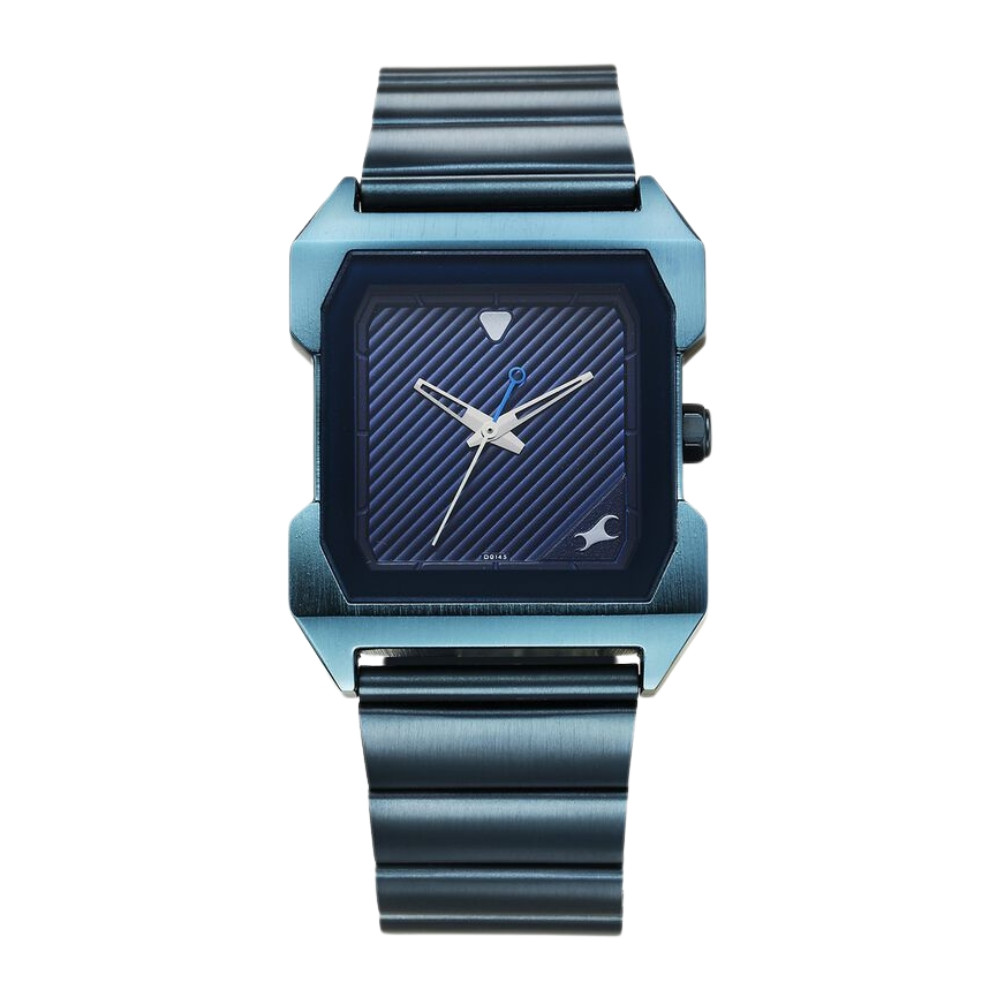 Fastrack Pulse Quartz Analog Blue Dial With Blue Stainless steel Strap Watch for Guys 1474QM01