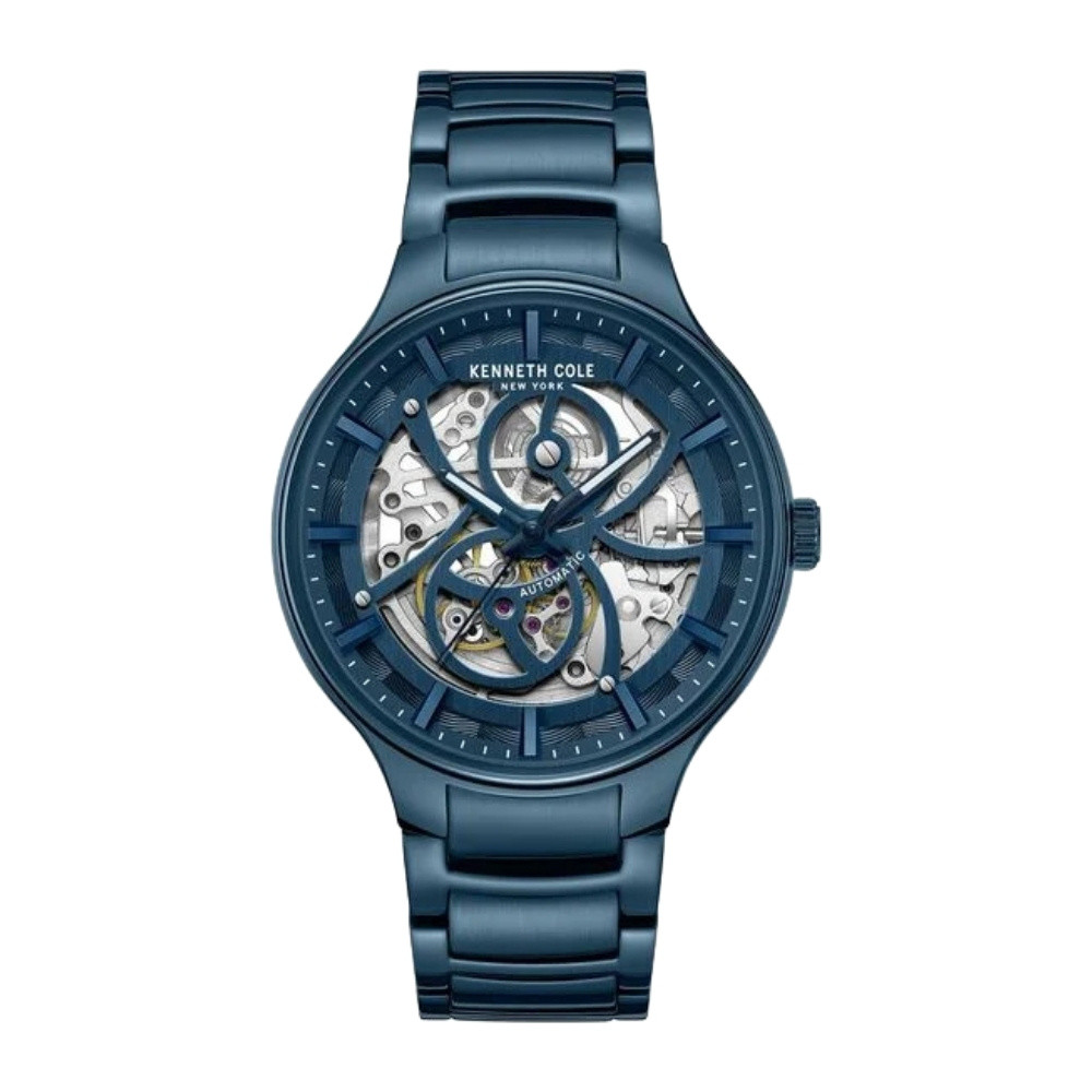 Kenneth Cole Automatic Blue Dial Stainless Steel Strap Watch For Men KCWGY0059802MN