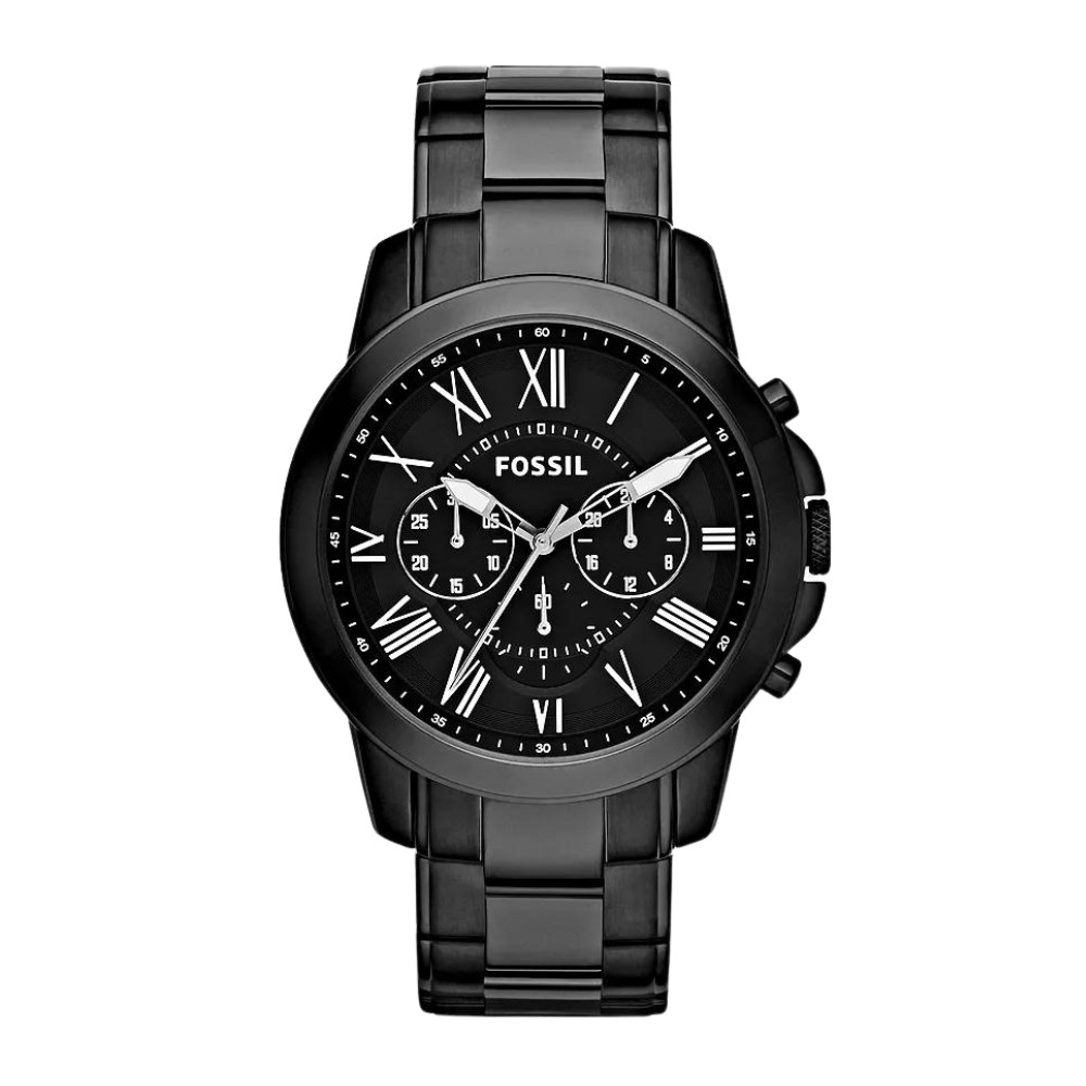 Grant Chronograph Black Stainless Steel Watch FS4832
