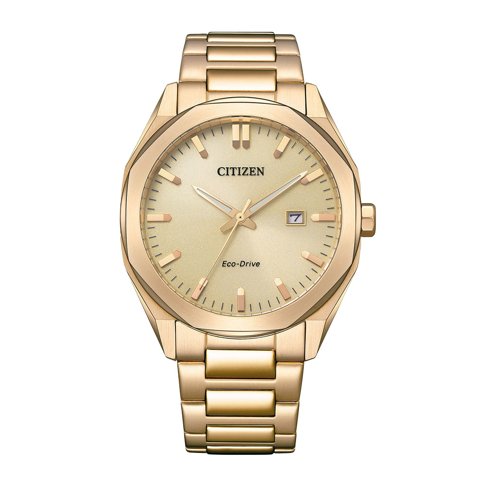 CITIZEN ECO-DRIVE GENTS WATCH CHAMPAGNE DIAL - BM7603-82P