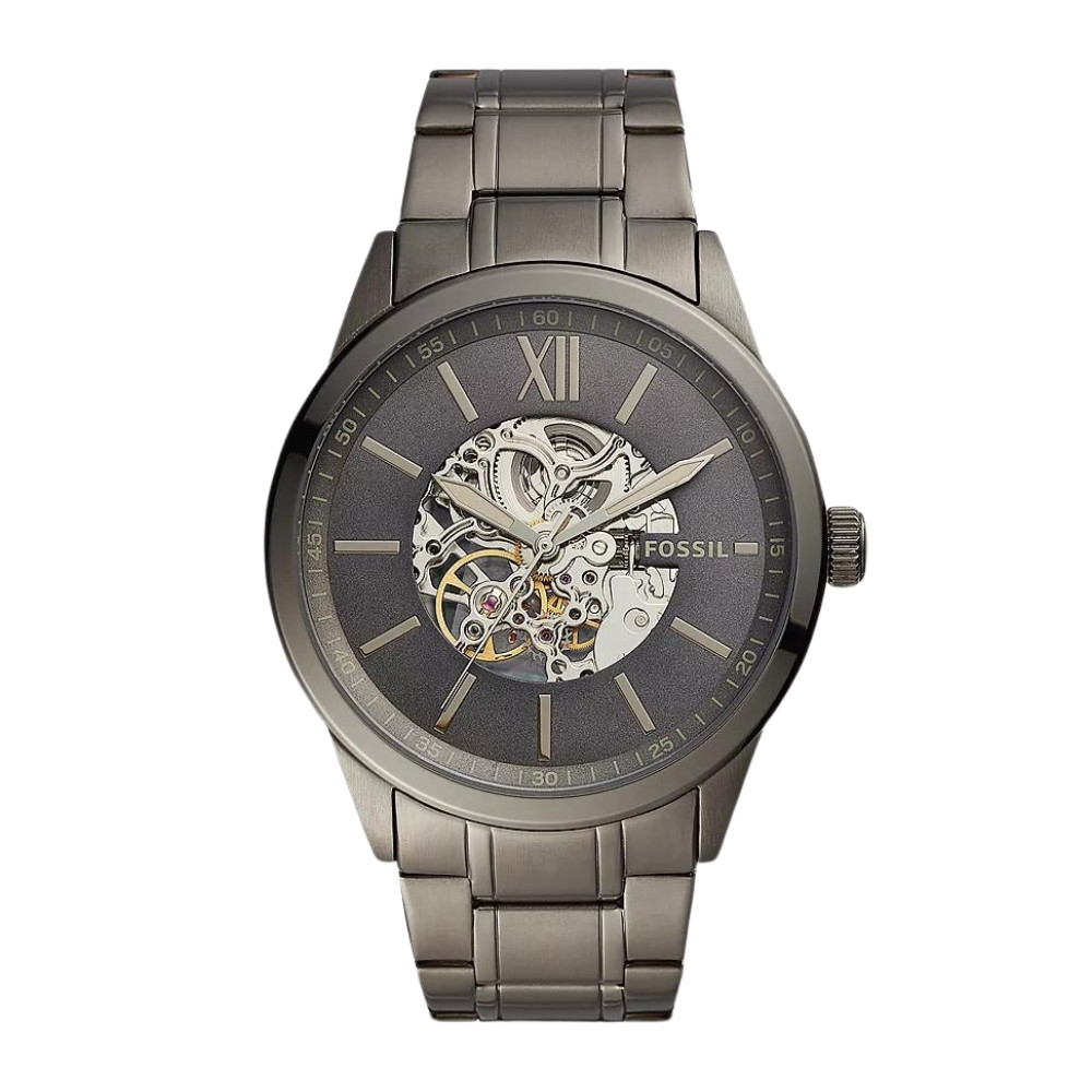48mm Flynn Automatic Gunmetal Stainless Steel Watch BQ2384