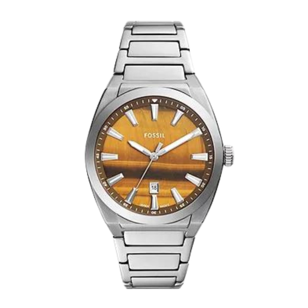 Everett Three-Hand Date Stainless Steel Watch FS6057