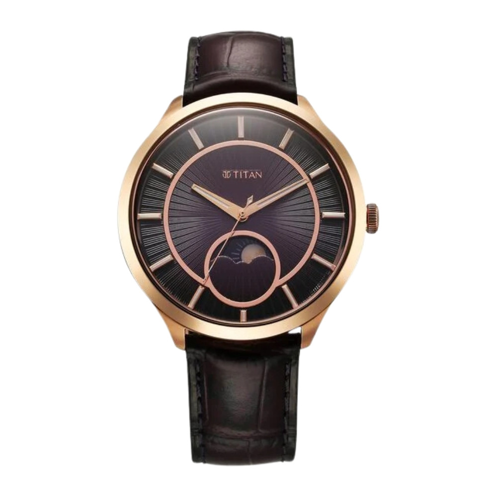 Titan Caelum Sun Moon Sub-Dial in Imperial Purple - Stellar Edition 10028WL01