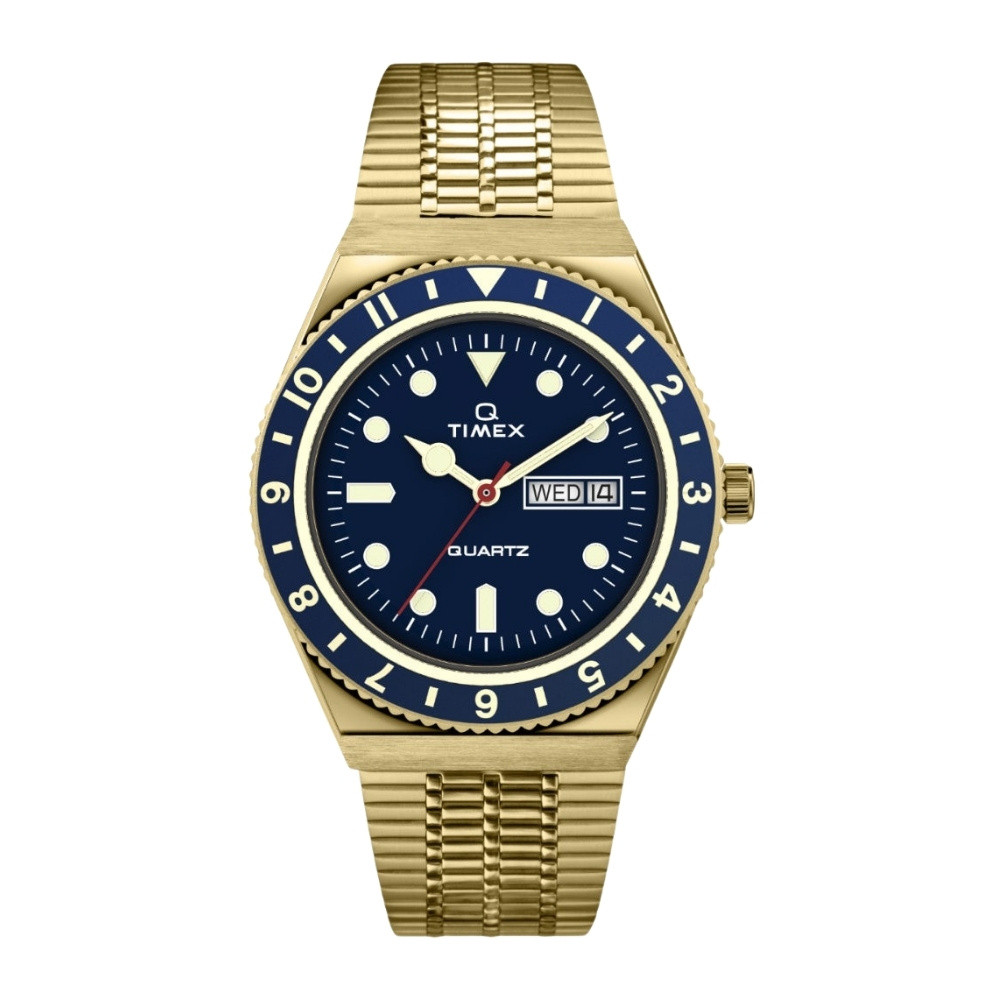 Q Timex Reissue 38mm Stainless Steel Bracelet Watch TW2U62000U9