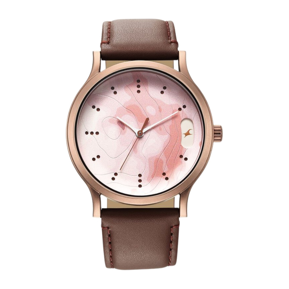 Fastrack Urban Camo Brown Dial Watch for Guys 3296QL02