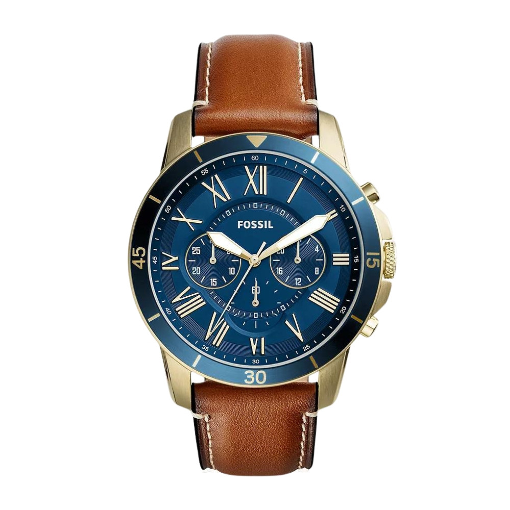Grant Sport Chronograph Luggage Leather Watch FS5268