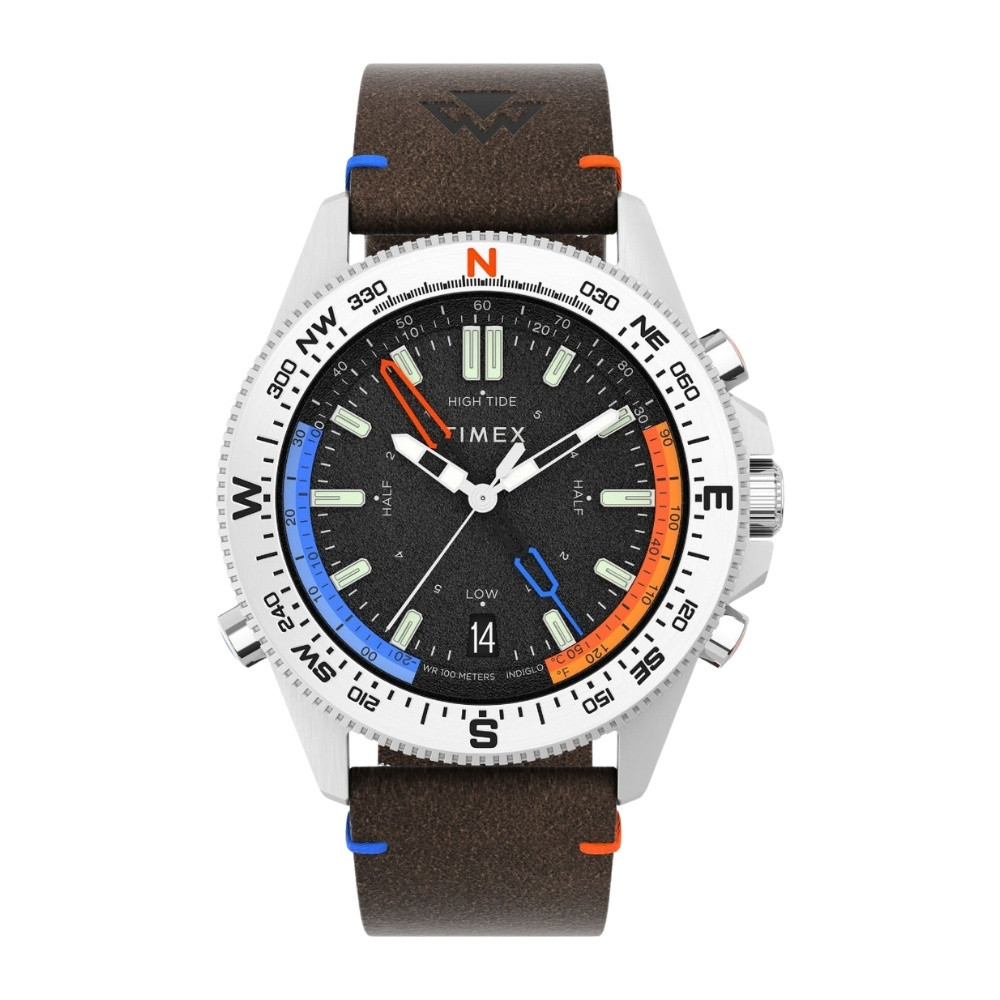 Expedition North Tide-Temp-Compass 43mm Eco-Friendly Leather Strap Watch TW2V64400X6