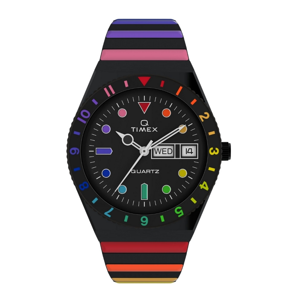 TIMEX Q Timex Women Black Round Dial Analog Watch - TW2V65900UJ