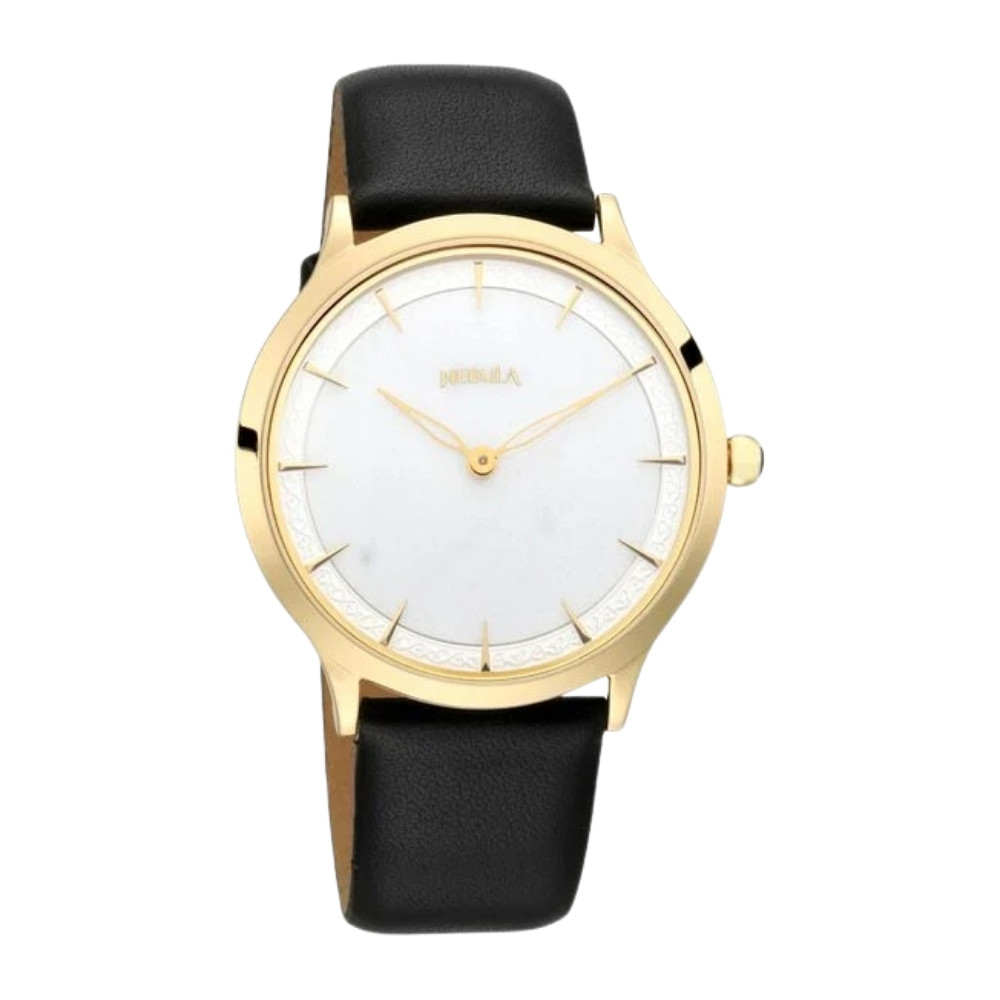 Titan Nebula Deccan Treasures Quartz Analog with Date 18 Karat Solid Gold Watch for Men NS5067DL06