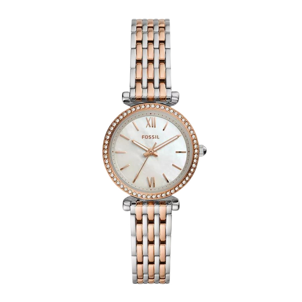 Carlie Mini Three-Hand Two-Tone Stainless Steel Watch ES4649