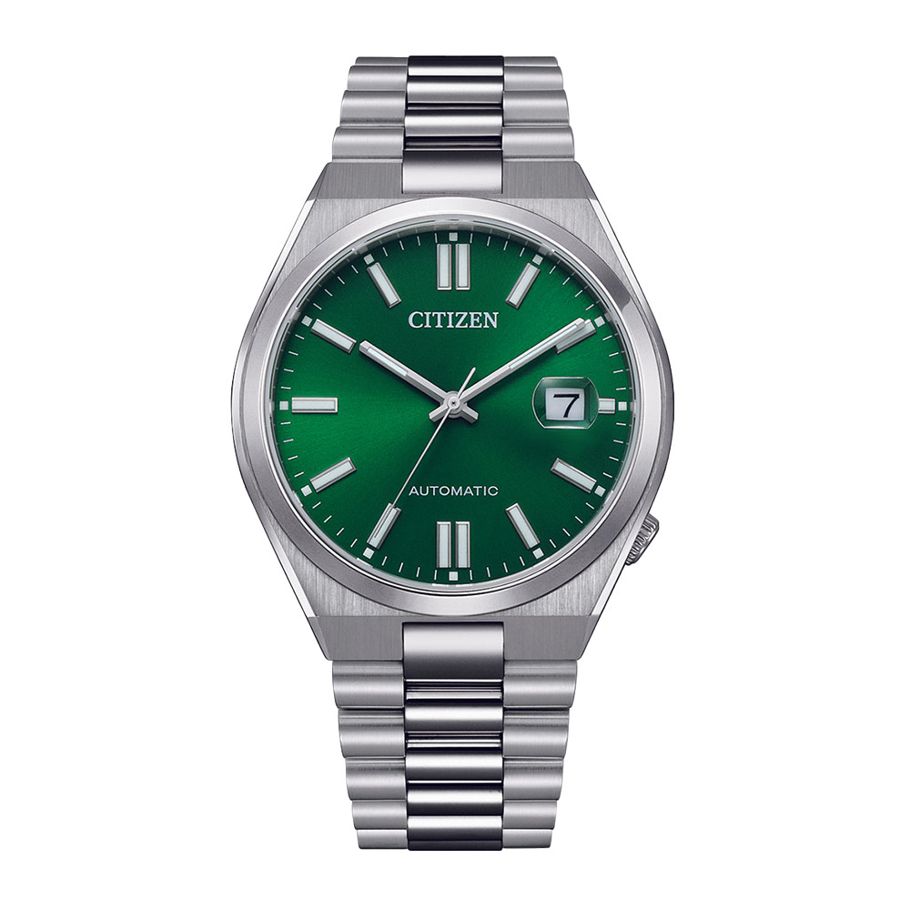 CITIZEN AUTOMATIC GENTS WATCH GREEN DIAL - NJ0150-81X